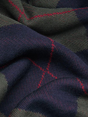 Geometric High Neck Asymmetric Midi Dress